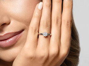 Verlovingsring Classic 6 in 14K geelgoud met diamant 0,75ct H/SI