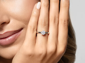 Verlovingsring Classic 6 in 14K geelgoud met diamant 0,75ct G/SI
