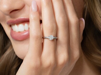 Verlovingsring Classic 6 in 14K geelgoud met diamant 0,75ct H/SI