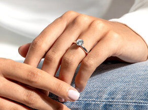 Verlovingsring Classic 6 in 18K roségoud met diamant 1,00ct G/VS