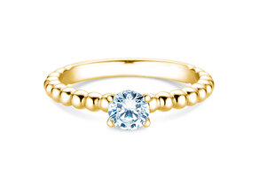 Verlovingsring Classic Beads in 18K geelgoud met diamant 0,60ct H/SI