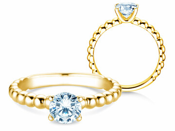 Verlovingsring Classic Beads Lab-grown diamant