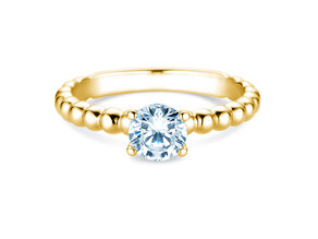 Verlovingsring Classic Beads in 18K geelgoud met Lab-grown diamant 0,75ct E/VS