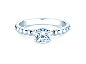 Verlovingsring Classic Beads in 14K witgoud met Lab-grown diamant 0,75ct E/VS
