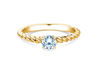 Verlovingsring Classic Loop in 9K geelgoud met diamant 0,30ct H/SI
