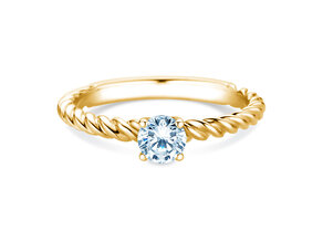 Verlovingsring Classic Loop in 9K geelgoud met diamant 0,30ct H/SI