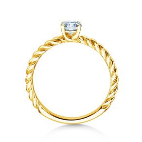 Verlovingsring Classic Loop in 9K geelgoud met diamant 0,30ct H/SI