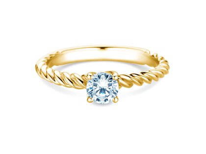 Verlovingsring Classic Loop in 18K geelgoud met diamant 0,60ct H/SI