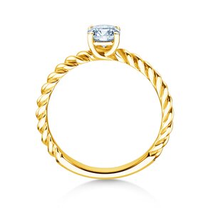 Verlovingsring Classic Loop in 18K geelgoud met diamant 0,60ct H/SI