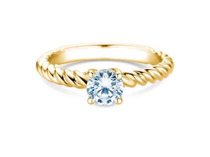 Verlovingsring Classic Loop in 14K geelgoud met Lab-grown diamant 0,75ct E/VS