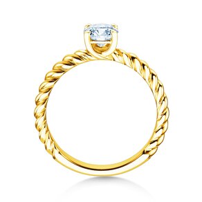 Verlovingsring Classic Loop in 14K geelgoud met Lab-grown diamant 0,75ct E/VS