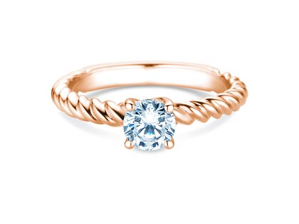 Verlovingsring Classic Loop in 9K roségoud met diamant 1,00ct H/SI