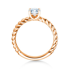 Verlovingsring Classic Loop in 9K roségoud met diamant 1,00ct H/SI