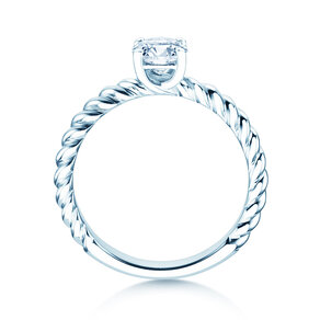 Verlovingsring Classic Loop in 18K witgoud met diamant 0,60ct H/SI