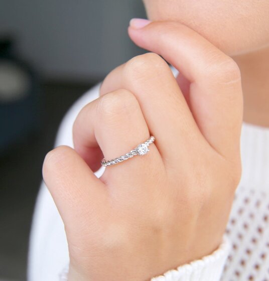 Verlovingsring Classic Loop in zilver