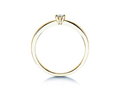 Verlovingsring Classic Petite in geelgoud