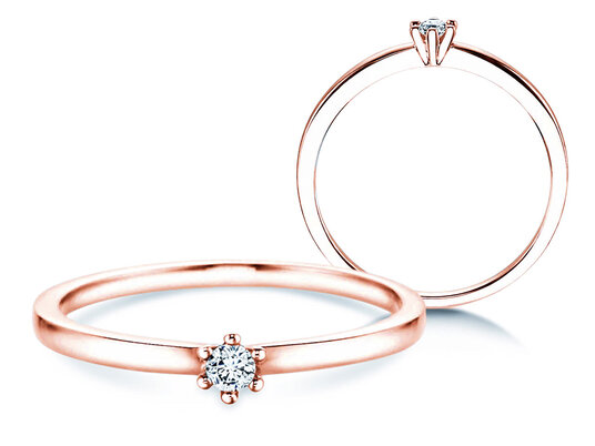 Verlovingsring Classic Petite in witgoud
