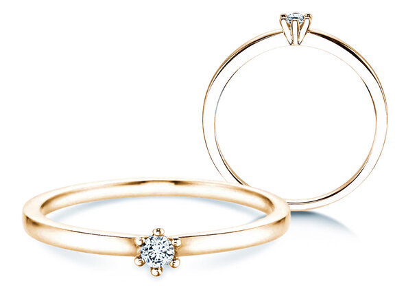 Verlovingsring Classic Petite in geelgoud
