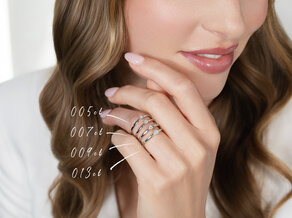Verlovingsring Classic Petite in 14K geelgoud met diamant 0,07ct G/SI