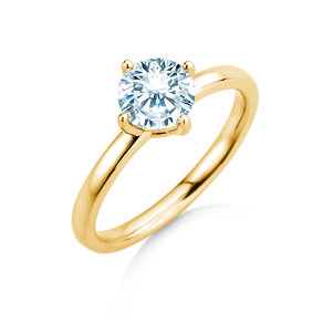 Verlovingsring Compass in 14K geelgoud met diamant 0,25ct H/SI