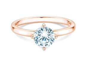 Verlovingsring Compass in 18K roségoud met diamant 0,60ct G/SI