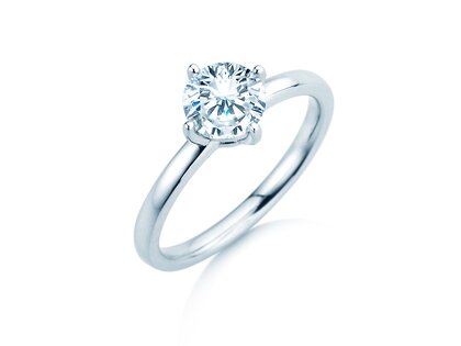 Verlovingsring Compass in 14K witgoud met diamant 0,25ct G/SI