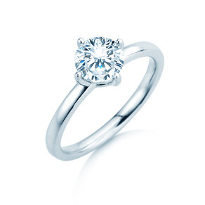 Verlovingsring Compass in 14K witgoud met diamant 0,25ct G/SI