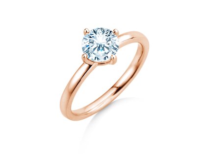 Verlovingsring Compass in 18K roségoud met diamant 0,60ct G/SI