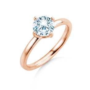 Verlovingsring Compass in 18K roségoud met diamant 0,60ct G/SI