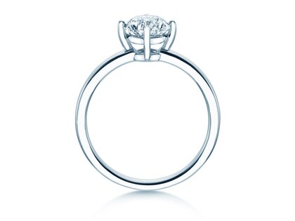 Verlovingsring Compass in 14K witgoud met diamant 0,25ct G/SI