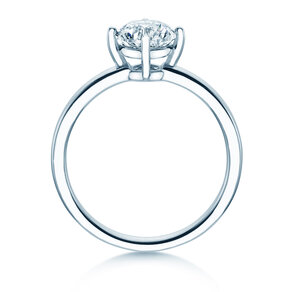 Verlovingsring Compass in 14K witgoud met diamant 0,25ct G/SI