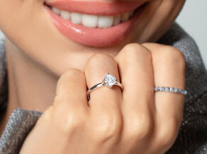 Verlovingsring Compass in 18K geelgoud met diamant 0,50ct G/SI
