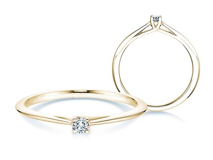 Verlovingsring Delight in 18K geelgoud met diamant 0,05ct H/SI