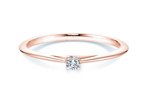 Verlovingsring Delight in 9K roségoud met diamant 0,05ct G/SI