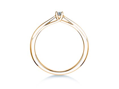 Verlovingsring Delight in 18K geelgoud met diamant 0,05ct H/SI