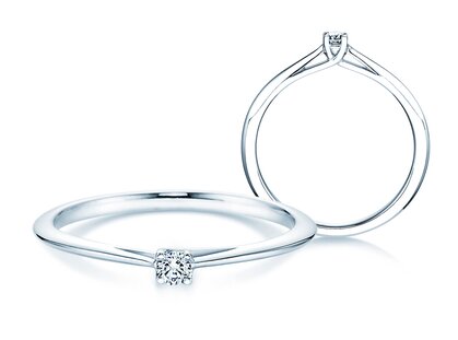 Verlovingsring Delight in zilver 925/- met diamant 0,05ct G/SI