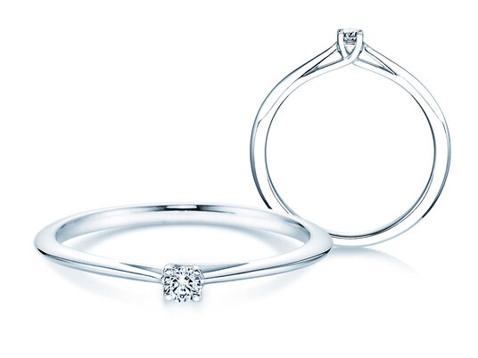 Verlovingsring Delight in 18K witgoud met diamant 0,07ct H/SI