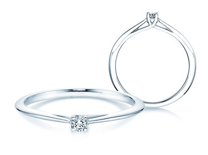 Verlovingsring Delight in 14K witgoud met diamant 0,07ct G/SI