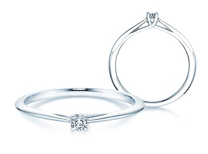 Verlovingsring Delight in zilver 925/- met diamant 0,07ct G/SI