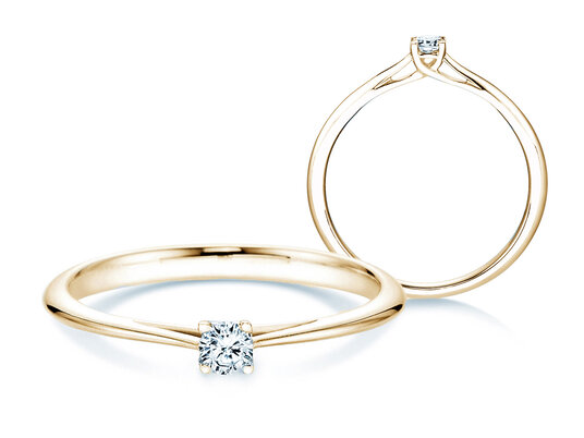 Verlovingsring Delight in 14K geelgoud met diamant 0,10ct H/SI