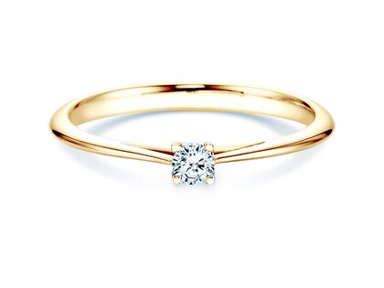 Verlovingsring Delight in 18K geelgoud met diamant 0,10ct H/SI