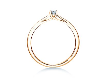Verlovingsring Delight in 18K geelgoud met diamant 0,10ct H/SI