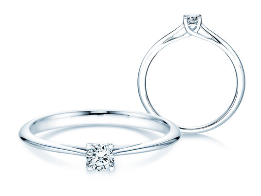 Verlovingsring Delight in zilver 925/- met diamant 0,15ct H/SI
