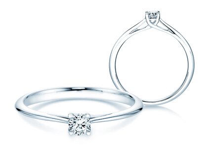 Verlovingsring Delight in zilver 925/- met diamant 0,15ct G/SI