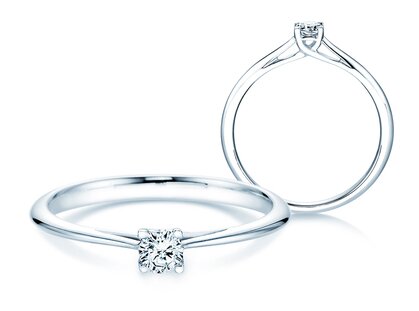 Verlovingsring Delight in 18K witgoud met diamant 0,15ct G/SI