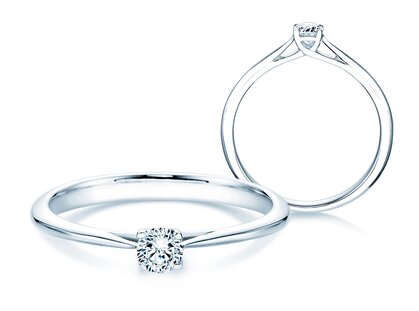 Verlovingsring Delight in platina 950/- met diamant 0,20ct G/SI