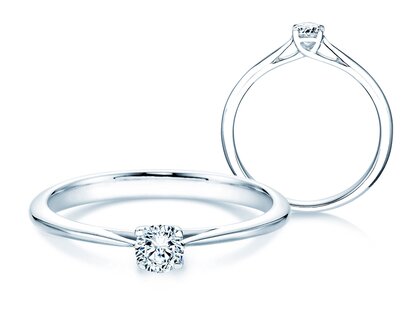 Verlovingsring Delight in 14K witgoud met diamant 0,25ct H/SI