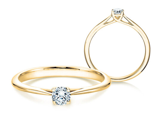 Verlovingsring Delight in 9K witgoud met diamant 0,25ct H/SI