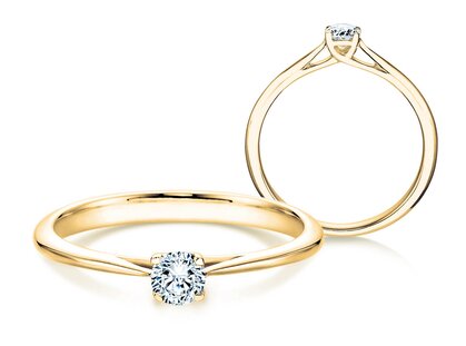 Verlovingsring Delight in 14K geelgoud met diamant 0,25ct H/SI