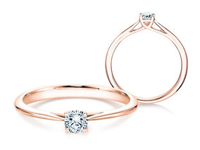 Verlovingsring Delight in 14K roségoud met diamant 0,07ct G/SI
